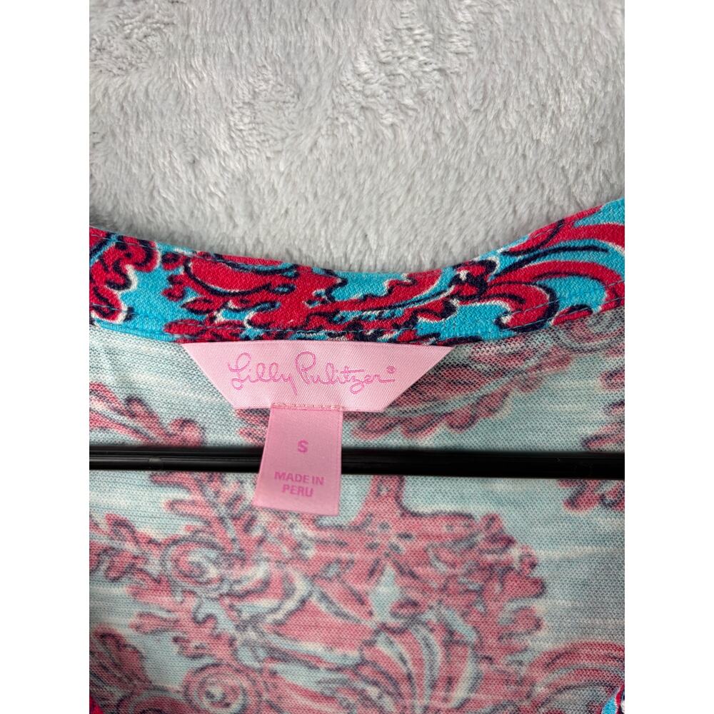 Lilly Pulitzer Westley Tunic – Cerulean Blue – Size Small - Picture 6 of 7